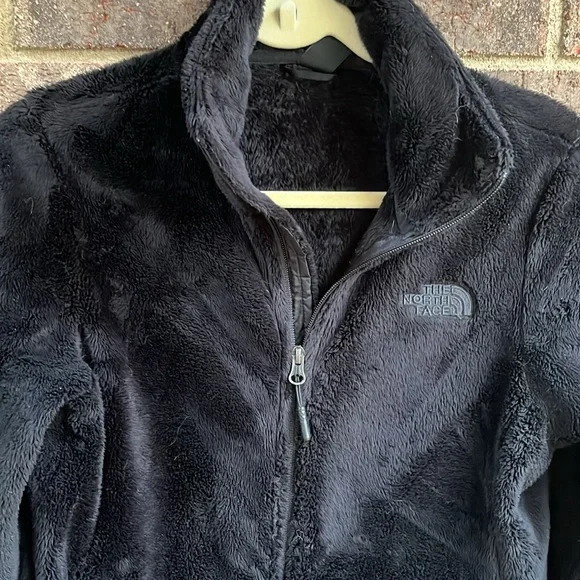 The North Face Women's Black Plush Fleece Jacket SMALL - Picture 2 of 9